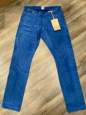 NWT! PRPS Fury Blue Japan Made Denim Skinny Jeans Rare P67P31R Size 32x33